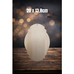 Tabliczka ozdobna 5 20cm z jednym otworem, tabliczka 20cm, sklejka 3mm